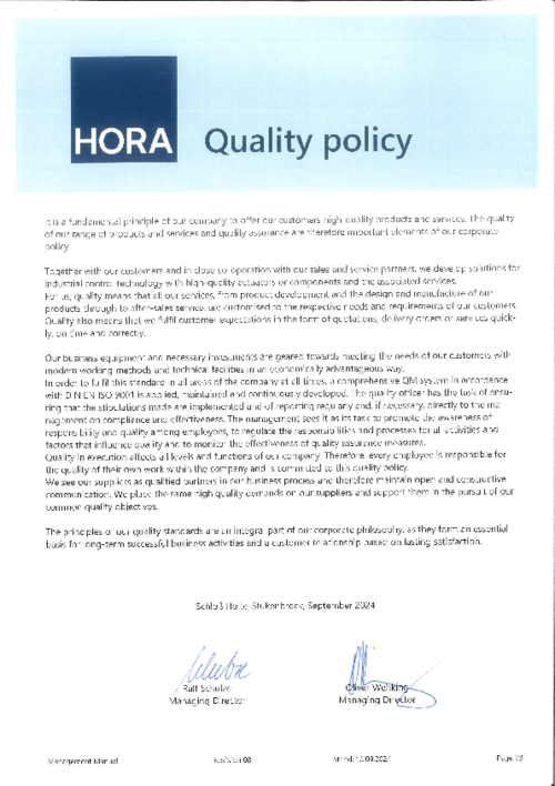 Quality Policy