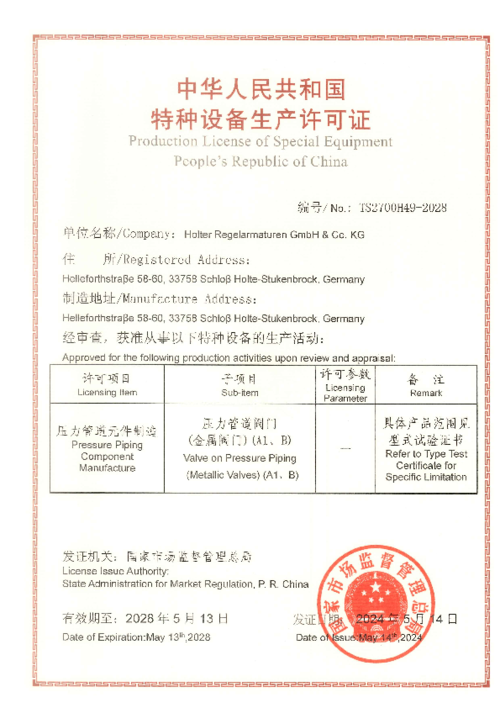 Produktionslizenz China